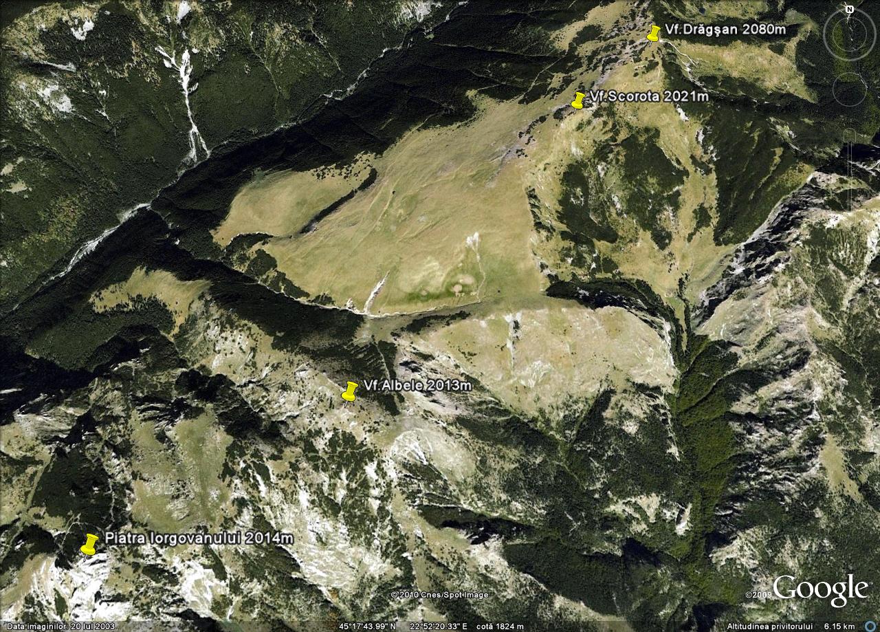 Munţii Retezat-Zona Retezatului Mic-Vârfurile: Drăgşan - Scorota - Albele - Piatra Iorgovanului