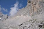 Munţii Zugspitze - Zona de grohotiș