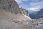 Munţii Zugspitze - Zona de grohotiș