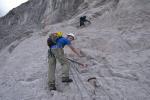 Munţii Zugspitze - Începem și noi urcarea pe perete