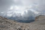 Munţii Dolomiti 3 - Vedere către Marmolata (în ceață)
